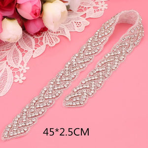 Crystal belt, wedding dress accessories-Wedding Belt-My Online Wedding Store