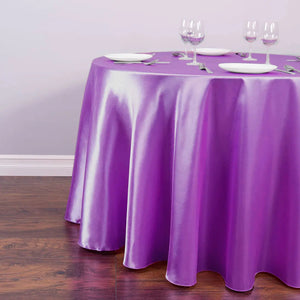 Elegant Satin Tablecloths | Round-Linen-My Online Wedding Store