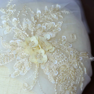 Floral Yarn Bridal Veils Handmade Hat Shape Lace Veil-Bridal Accessories-My Online Wedding Store
