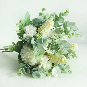Flower Bouquet Artificial Silk Rose Forest Style Eucalyptus-Bouquet-My Online Wedding Store