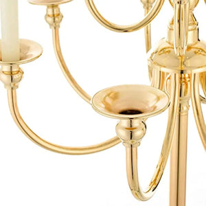 Gold 13 Arm Floor Candelabra, Wedding Centrepieces-Candelabra-My Online Wedding Store