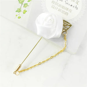 Groom Boutonniere Corsage Pins Wedding Silk Flower-Boutonnieres-My Online Wedding Store