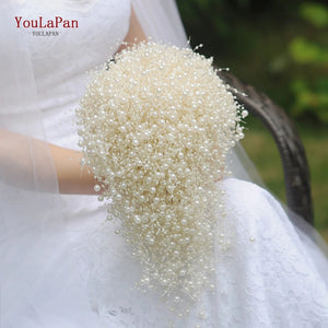 HF01 Handmade Bridal Bouquet Beauty Diamond Bride Flower-Bouquet-My Online Wedding Store