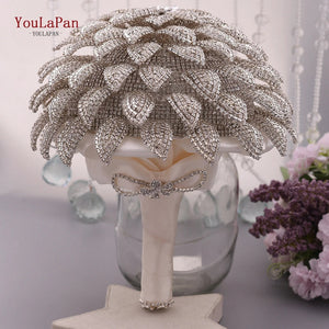 HF01 Handmade Bridal Bouquet Beauty Diamond Bride Flower-Bouquet-My Online Wedding Store