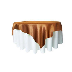 Solid Square Satin Tablecloth