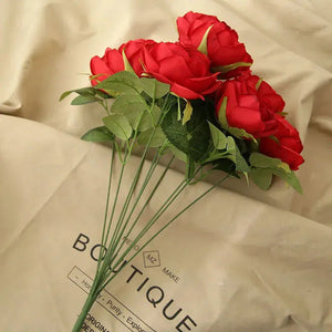 High-grade Silk 10 Head Roses Bouquet-Bouquet-My Online Wedding Store
