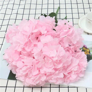 Large 6 Heads Artificial Flower Bunch Silk Hydrangea Wedding Bouquet-Bouquet-My Online Wedding Store