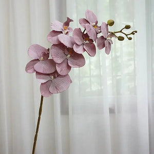 Large Vintage Orchid branch Artificial flowers-My Online Wedding Store