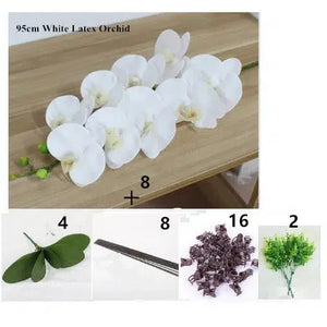 Latex Artificial PU Real Touch Hand Feeling Orchid Arrangement-My Online Wedding Store
