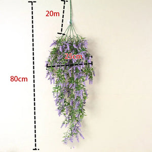 Lavender Bouquet Artificial Silk Flowers Flowers Wall Hanging Plant-My Online Wedding Store