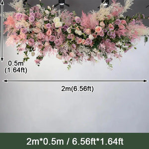 Luxury Misty Grass Suspended Ceiling Flower Row-Floral Arrangements-My Online Wedding Store