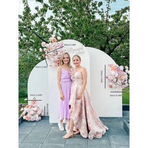 Luxury Purple Wedding Backdrop Arch Decor 5D Rose Hydrangea-Floral Arrangements-My Online Wedding Store