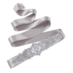 Luxury Rhinestones Wedding Dresses Belt Women Crystal Applique-Wedding Belt-My Online Wedding Store