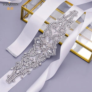 Luxury Rhinestones Wedding Dresses Belt Women Crystal Applique-Wedding Belt-My Online Wedding Store