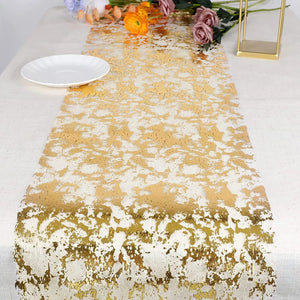 Luxury Sparkle Metallic Gold Silver Thin Table Runners Sequin Glitter Foil-Linen-My Online Wedding Store