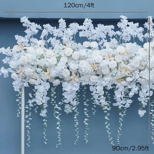 Luxury White Rose Cherry Blossom Hang Wisteria Floral Arrangement-Floral Arrangements-My Online Wedding Store