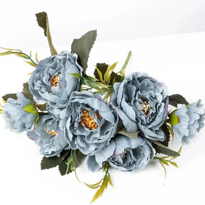 NEW Beautiful Peony Artificial Flowers White Bouquet-Bouquet-My Online Wedding Store
