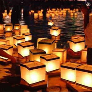New Floating Water Square Lantern Paper Lanterns-Wedding lanterns-My Online Wedding Store