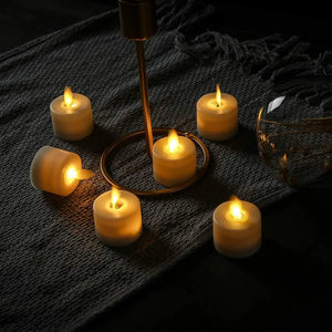 Pack of 3 Led Flameless Candles for Fireplace Candelabra-Candles-My Online Wedding Store