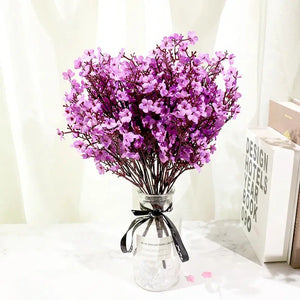 Pink Silk Artificial Flowers Plum Cherry Blossoms Bouquet-Bouquet-My Online Wedding Store