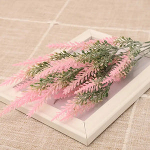 Plastic Lavender Artificial Flowers Purple Bouquet-Bouquet-My Online Wedding Store