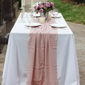 Retro Cotton Gauze Cloth Cheesecloth Table Runner-Linen-My Online Wedding Store