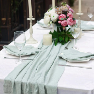 Retro Cotton Gauze Cloth Cheesecloth Table Runner-Linen-My Online Wedding Store