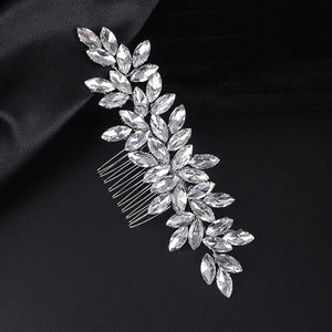 Rhinestones Hair Accessories Bridal Hair Comb Fascinator-Fascinators-My Online Wedding Store