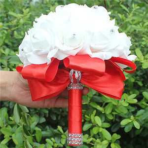 Rose Bridesmaid Wedding Foam flowers Rose Bridal bouquet-Bouquet-My Online Wedding Store