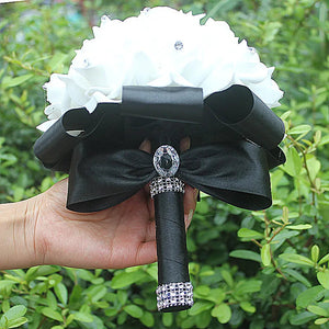 Rose Bridesmaid Wedding Foam flowers Rose Bridal bouquet-Bouquet-My Online Wedding Store
