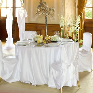 Round Satin Tablecloths-Linen-My Online Wedding Store