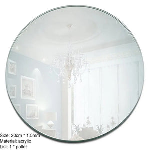 Acrylic Round Mirror Centrepiece