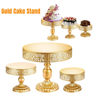 Round Metal Pedestal Cake Stand