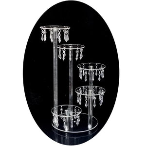 Transparent Crystal Cake Stand Acrylic