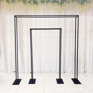 Wedding Arch Square Double Arch Flower Stand Metal Flower Arch