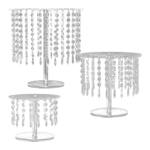 Round Cake Stand with Crystals