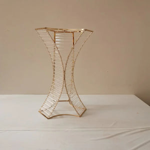 4/10 PCS Vases Metal Flower Stand Acrylic Wedding Centerpieces