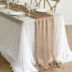 Table Runner Luxury Sheer for Rustic Boho Wedding