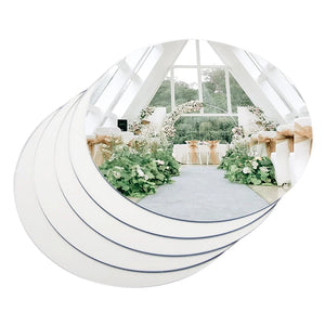 20cm Acrylic Round Mirror Non Glass Wedding Decoration