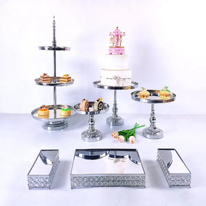 Metal Crystal Cake Stand Sets