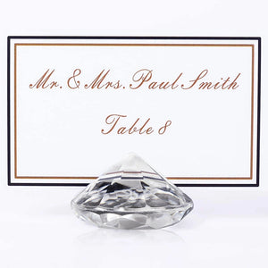 5/10Pcs Diamond Acrylic Table Place Card Holder Wedding Decorations