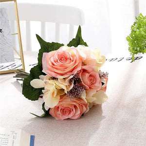 Silk Rose Flower Bouquet-Bouquet-My Online Wedding Store