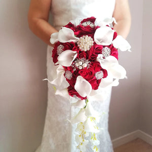 Waterfall Bridal Bouquet-Bouquet-My Online Wedding Store