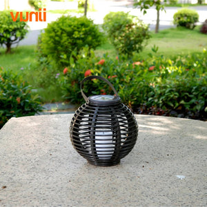 Waterproof LED Solar Powered Candle Lantern With Flickering-wedding Lanterns-My Online Wedding Store
