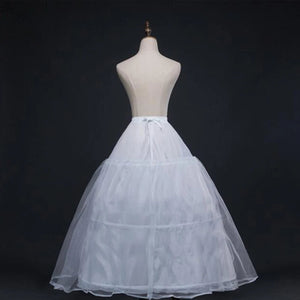 Wedding Dress Crinoline Bridal Petticoat Underskirt 3 Hoops-Bridal Accessories-My Online Wedding Store