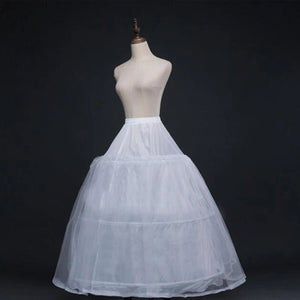 Wedding Dress Crinoline Bridal Petticoat Underskirt 3 Hoops-Bridal Accessories-My Online Wedding Store