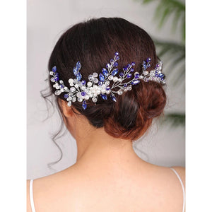 Wedding Headdress Rhinestones Hair comb Crystal Headwear-Fascinators-My Online Wedding Store