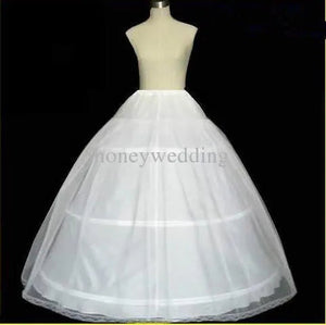 White 3 HOOP PETTICOAT crinoline Underskirt-Bridal Accessories-My Online Wedding Store