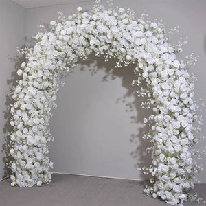 White Rose Hydrangea Artificial Floral Arrangement Wedding Backdrop Arch-Floral Arrangements-My Online Wedding Store