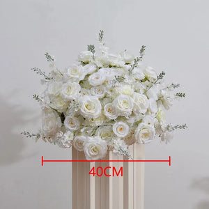 White Rose Hydrangea Artificial Floral Arrangement Wedding Backdrop Arch-Floral Arrangements-My Online Wedding Store